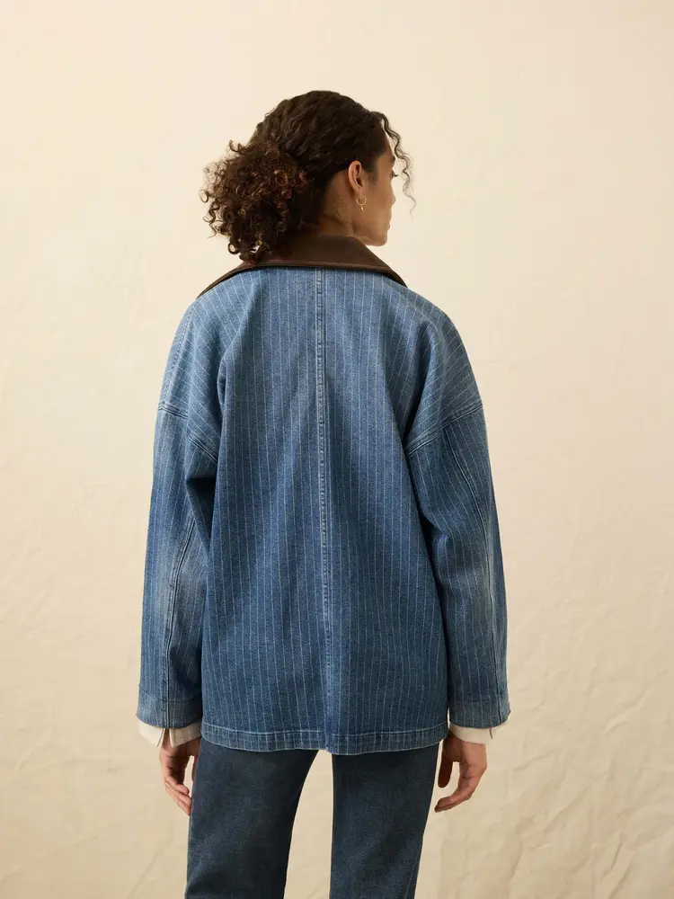 Faherty Brand sunwashed denim barn jacket