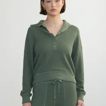 Margaret O'Leary HENLEY PULLOVER / SAGE - XS