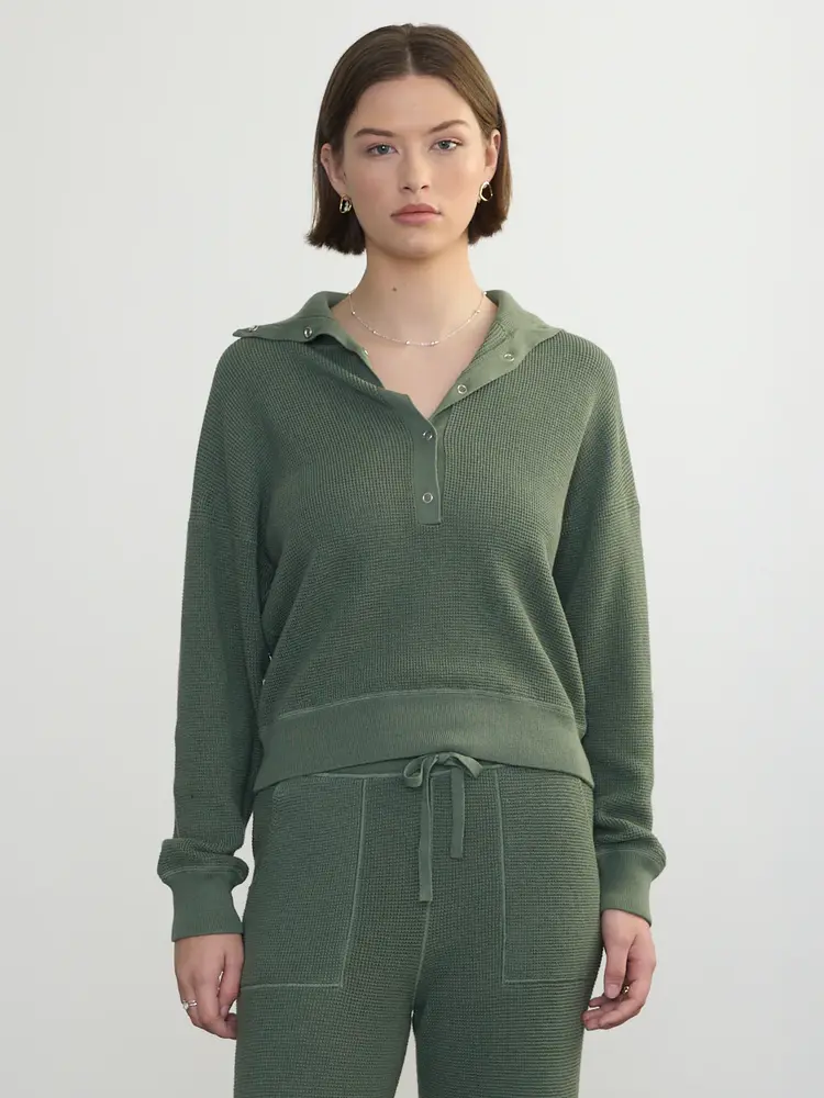 Margaret O'Leary HENLEY PULLOVER / SAGE - XS