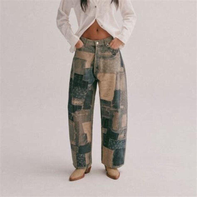 Free People Illusions Relaxed Fit Barrel Jeans