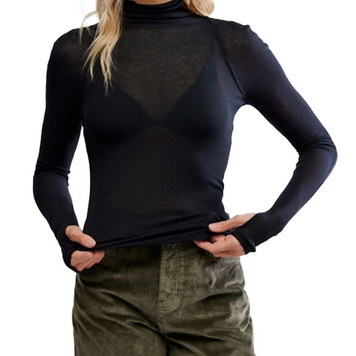 Free People Close to Home Layering / Black - S