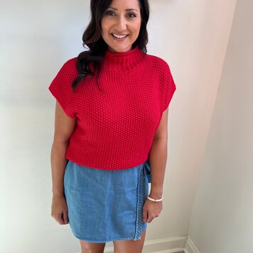 Mock Neck Sweater Tank