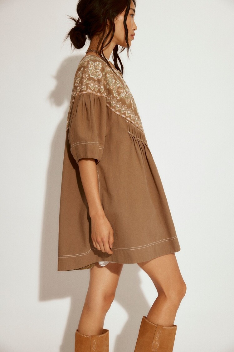 Free People Orson Mini Dress Army Combo
