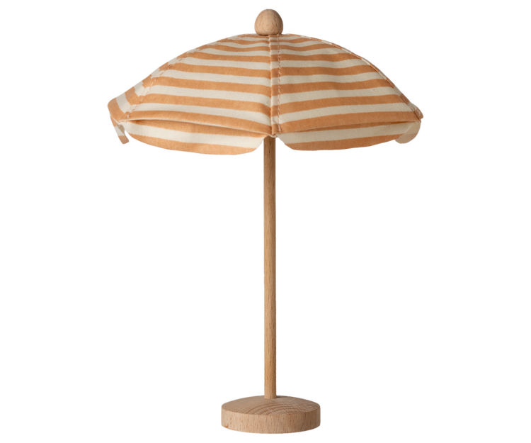 Maileg Beach umbrella, Mouse - Soft coral