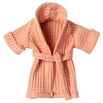 Maileg Bathrobe, Mum mouse - Coral