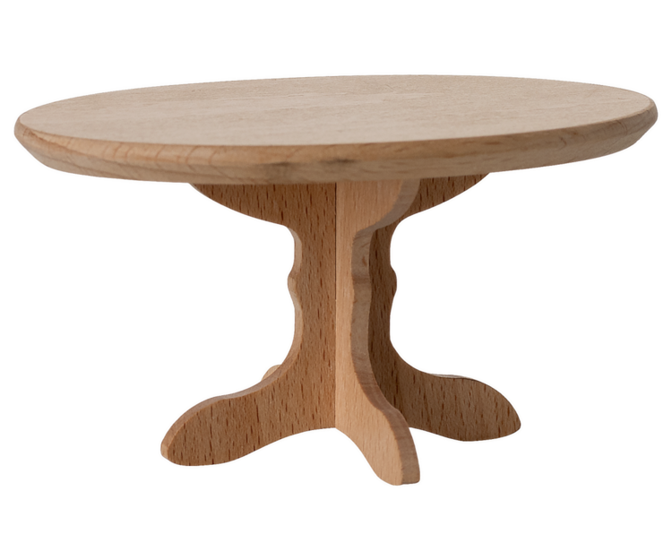 Maileg Oval dining table, Mouse - Nature