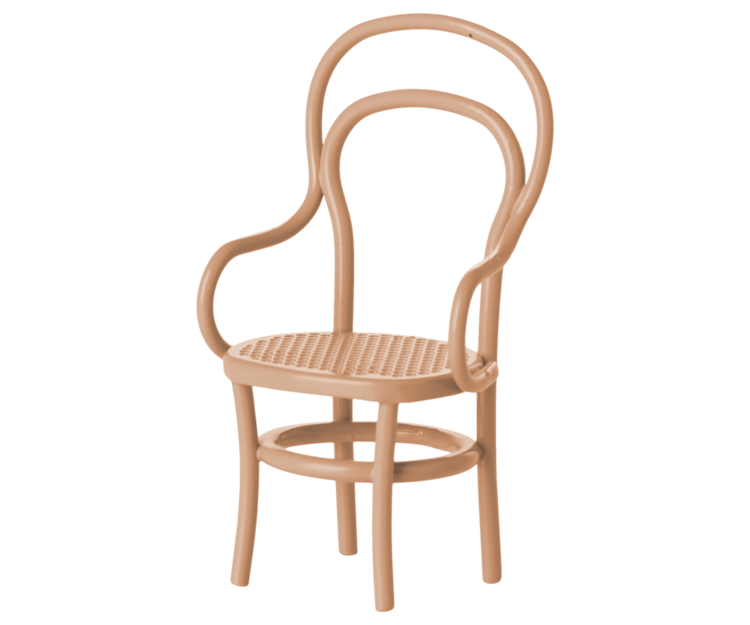 Maileg Vintage chair, Mouse - Dark powder