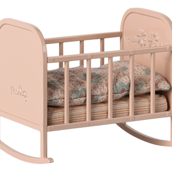 Maileg Cradle - Light rose