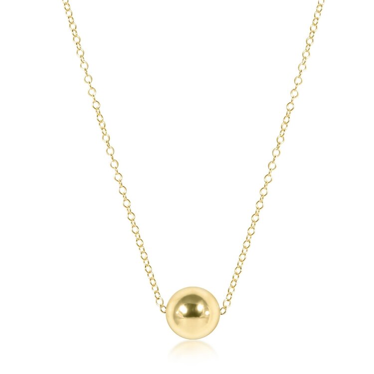 eNewton 16" Necklace Gold - Classic Gold 8mm Bead