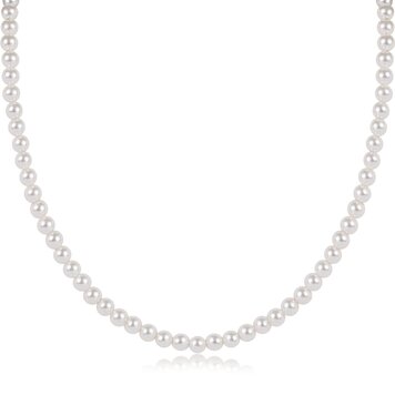 eNewton 15" Choker Beaded - Classic Pearl 4mm