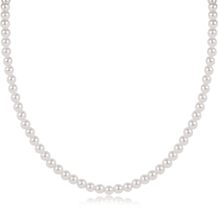 eNewton 15" Choker Beaded - Classic Pearl 4mm