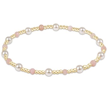 eNewton Pearl Sincerity 4mm Gem Bracelet - Pink Opal