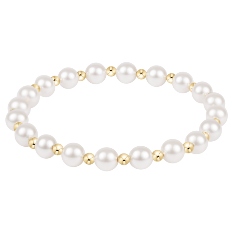 eNewton Grateful Pearl 6mm Bracelet