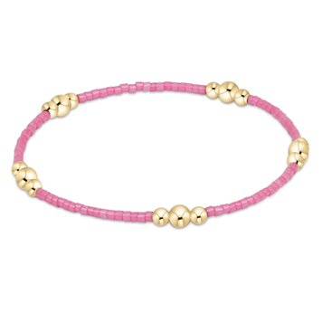 eNewton Hope Purpose Gold Bracelet - Bubblegum