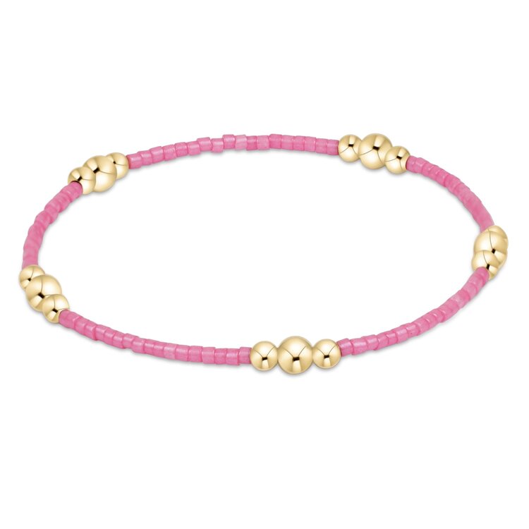 eNewton Hope Purpose Gold Bracelet - Bubblegum