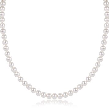 eNewton 17" Choker Beaded - Classic Pearl 5mm