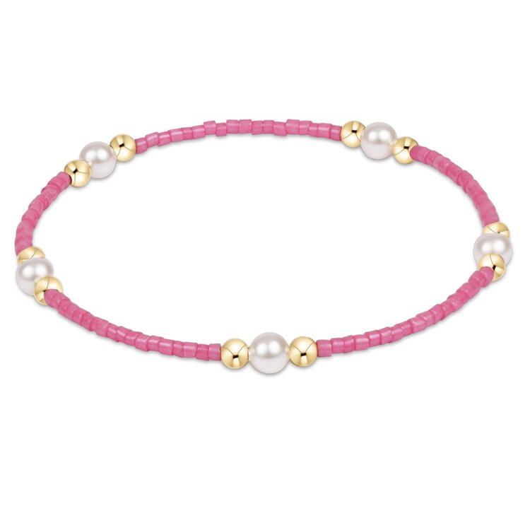 eNewton Hope Purpose Pearl Bracelet - Bubblegum