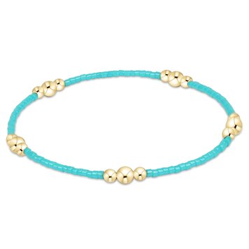 eNewton Hope Purpose Gold Bracelet - Turquoise