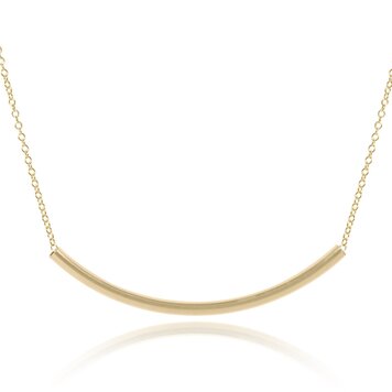 eNewton 16" Necklace Gold - Bliss Bar Gold