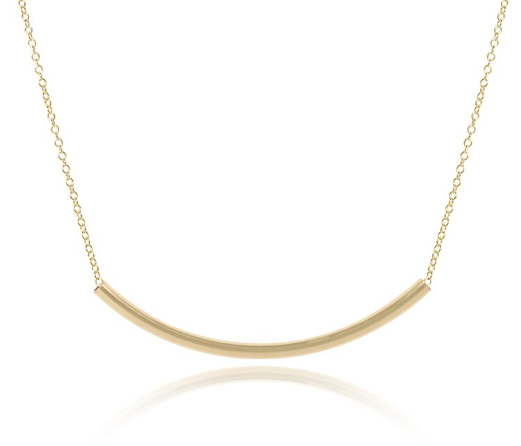 eNewton 16" Necklace Gold - Bliss Bar Gold