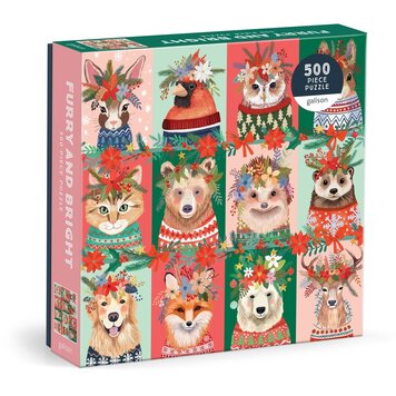 Chronicle Books Furry and Bright 500pc Puzzle