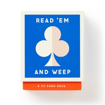 Chronicle Books Read 'Em and Weep Playing Card Set
