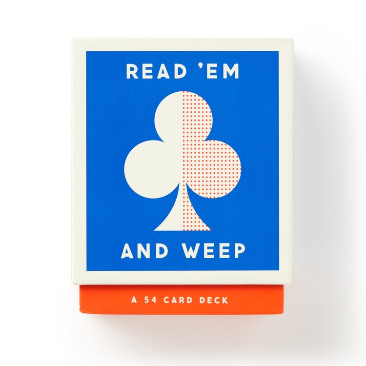 Chronicle Books Read 'Em and Weep Playing Card Set