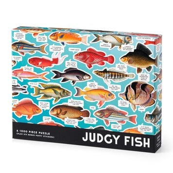 Chronicle Books 1000 Piece Puzzle / Judgy Fish