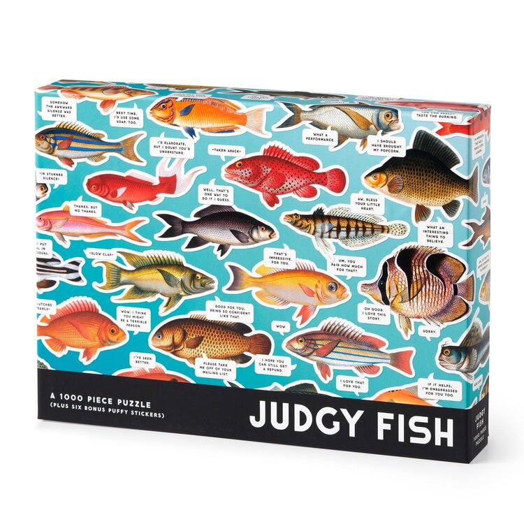 Chronicle Books 1000 Piece Puzzle / Judgy Fish