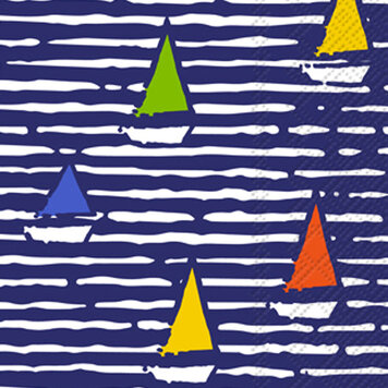 Boston International Cocktail Napkin / Waterline Boats