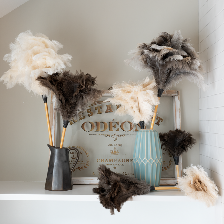 14" Feather Duster - Natural/Brown