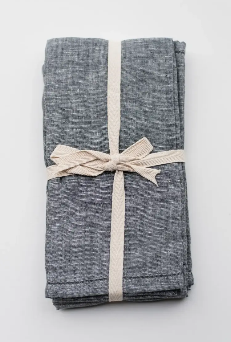 Linen Kitchen Towel | Chambray/Denim