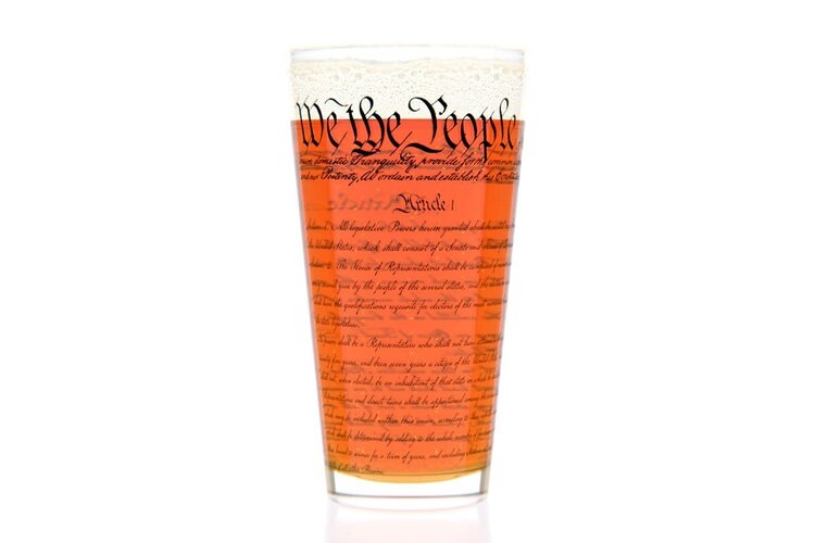 U.S. Constitution Pint Glass