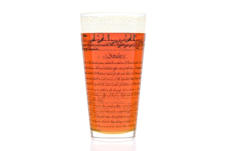 U.S. Constitution Pint Glass