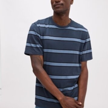 Richer Poorer ss stripe pima tee