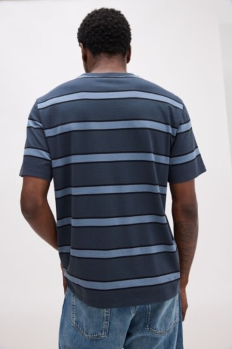 Richer Poorer ss stripe pima tee