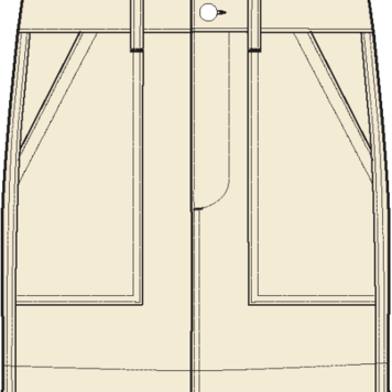 Faherty Brand sunwashed canvas utility skirt