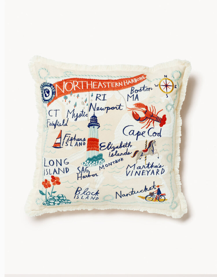 Northeastern Harbors Beach Towel