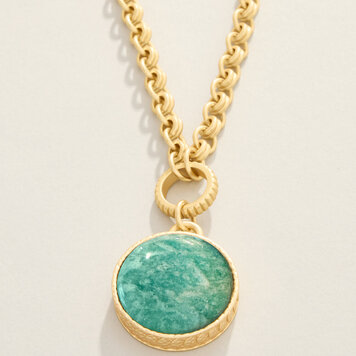 Naia Chunky Necklace 20" Pearlescent