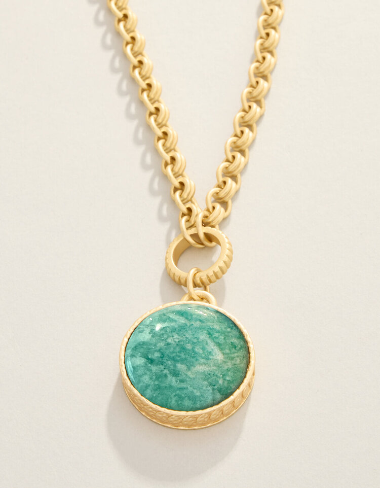 Naia Chunky Necklace 20" Pearlescent