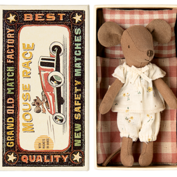 Maileg Big Sister Mouse in Matchbox / Pink