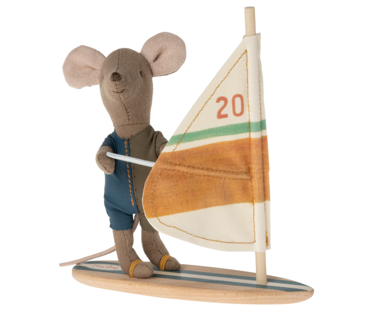 Maileg Beach Mice / Surfer little brother