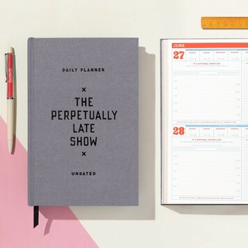 Chronicle Books The Perpetually Late Show Undated Standard Planner
