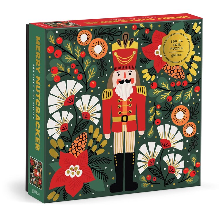 Chronicle Books Merry Nutcracker 500pc Foil Puzzle
