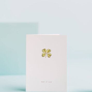 Margot Elena Margot Elena Card - Good Luck Clover