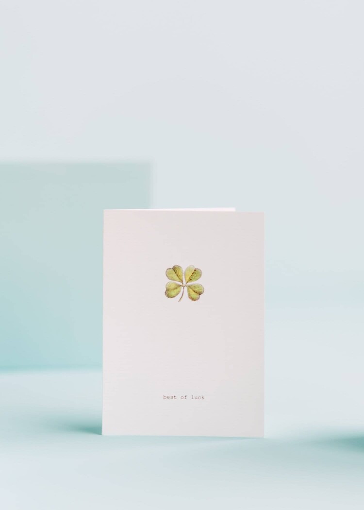 Margot Elena Margot Elena Card - Good Luck Clover