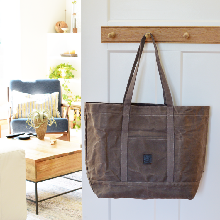 Waxed Canvas Tote Bag