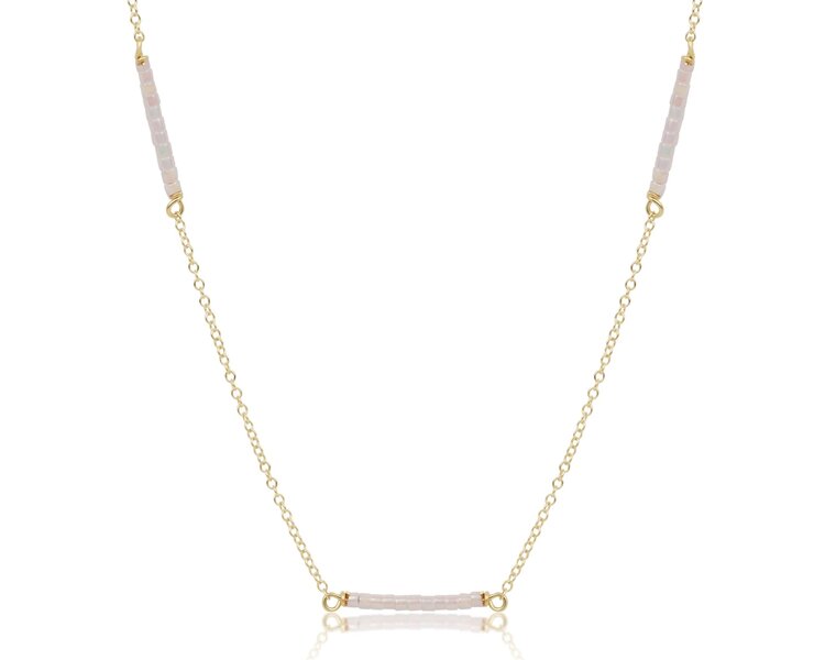 eNewton 15" Choker Simplicity Chain Gold - Hope Bliss - Silky White