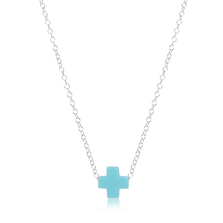 eNewton CLASSIC STERLING NECKLACE SIGNATURE CROSS