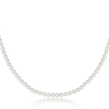 eNewton 15" Choker Beaded - Classic Pearl 3mm